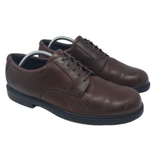 Rockport Brown Leather Oxfords Size 11 Lace-Up M9401